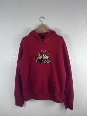 Vintage Y2K Noralache Hoodie Powerpuff Girls Blossom Buttercup Red